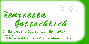 henrietta gottschlich business card